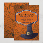 Heksen Pet Halloween Uitnodigingen (Voorkant / Achterkant)