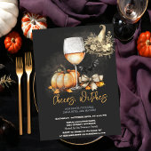 Heksen Pet Pompoen Boog Wijnglas Halloween Party Kaart