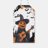 Heksen Pet Pompoen Halloween Vibes Cadeaulabel (Achterkant)