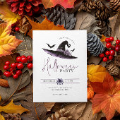 Heksen Pet Vleermuizen Minimalistische Halloween P Kaart