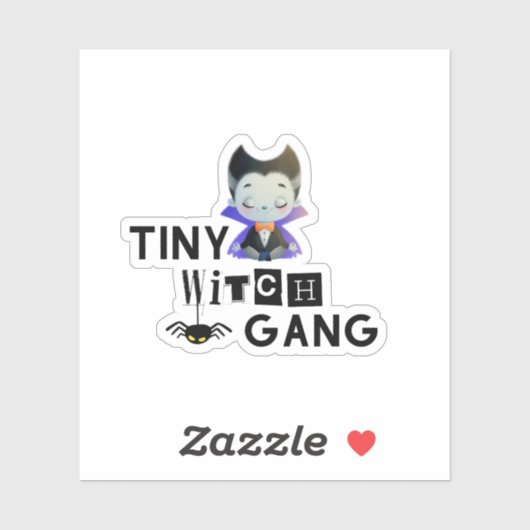 Heksen petten doorzichtig sticker (Vel)