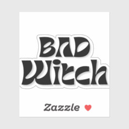 Heksen petten doorzichtig sticker