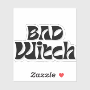 Heksen petten doorzichtig sticker