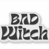 Heksen petten doorzichtig sticker (Voorkant)