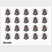 Heksen Slaapjes Ronde Sticker (Vel)