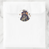 Heksen Slaapjes Ronde Sticker (Tas)