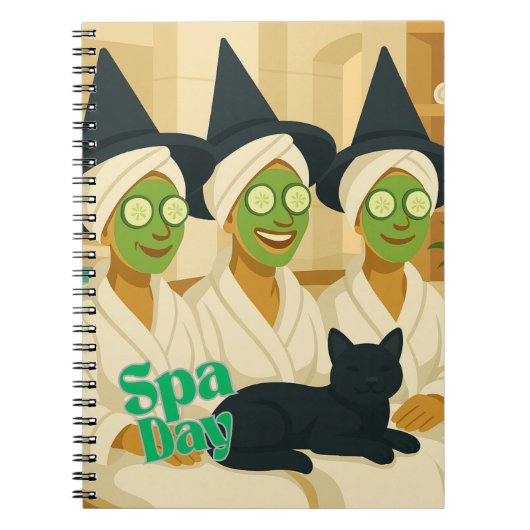 Heksen Spa Dag Grappige Humor Notitieboek (Voorkant)