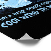 Heksen spelen op een donkere woestijnweg poster (Hoek)