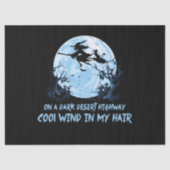 Heksen spelen op een donkere woestijnweg tissuepapier (Voorkant)