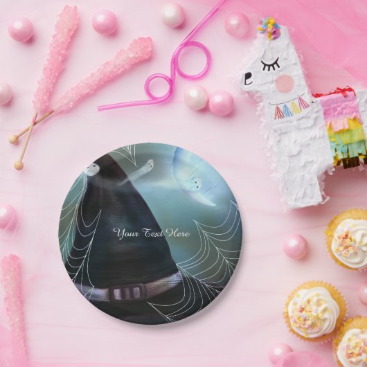 Heksen spookachtige nacht Halloween Party Borden Papieren Bordje (Feest)