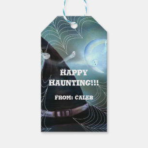 Heksen spooknacht Halloween feest favor Cadeaulabel