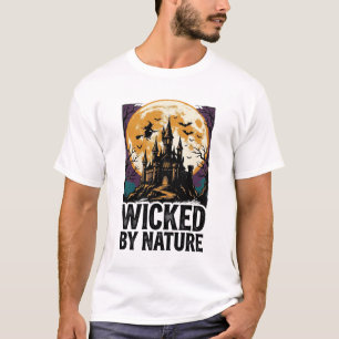 Heksen T-shirt Oud Spookachtig Geheeld Kasteel Hal