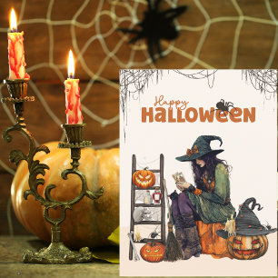 Heksen Tarot Griezeltuur Halloween Briefkaart