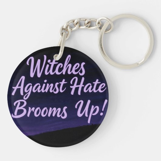 Heksen tegen haat sleutelhanger (Achterkant)