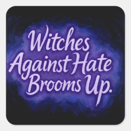 Heksen tegen haat vierkante sticker