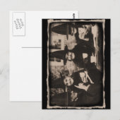 Heksen Thee Feestje – oude zwart/wit Briefkaart (Voorkant / Achterkant)