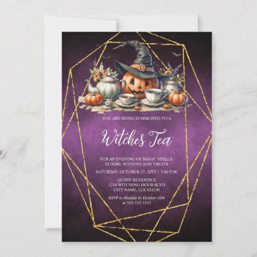 Heksen thee kaart (Voorkant)