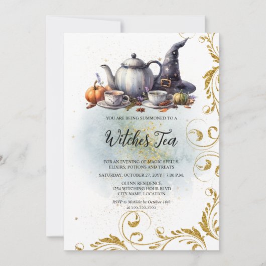 Heksen thee kaart (Voorkant)