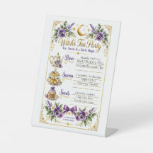 Heksen Thee Party Menu Traktaties & Magie!