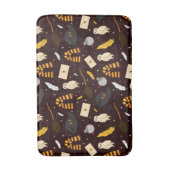 Heksen, tovenaars & magisch patroon badmat (Voorkant Verticaal)