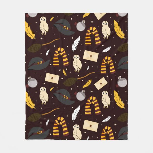 Heksen, tovenaars & magisch patroon fleece deken (Voorkant)
