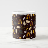 Heksen, tovenaars & magisch patroon grote koffiekop (Voorkant)