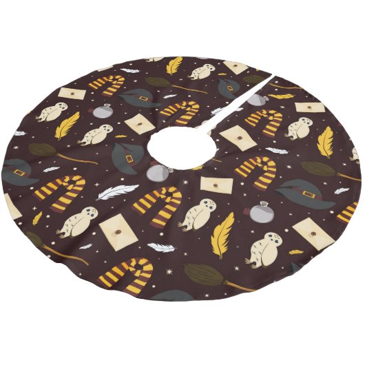 Heksen, tovenaars & magisch patroon kerstboom rok (Gekanteld)