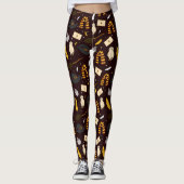 Heksen, tovenaars & magisch patroon leggings (Voorkant)