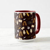 Heksen, tovenaars & magisch patroon mok (Voorkant rechts)