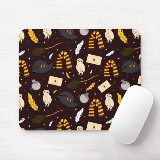 Heksen, tovenaars & magisch patroon muismat (Met muis)