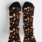 Heksen, tovenaars & magisch patroon sokken (Top)