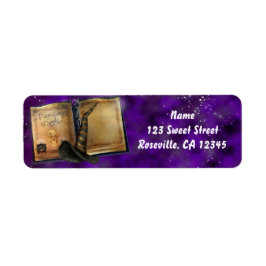 Heksen Tover Spreukenboek Halloween Feest Etiket