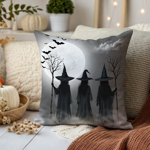 Heksen van Halloween Griezelig Seizoen Kussen