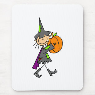 Heksen van Halloween met Pompoen Muismat
