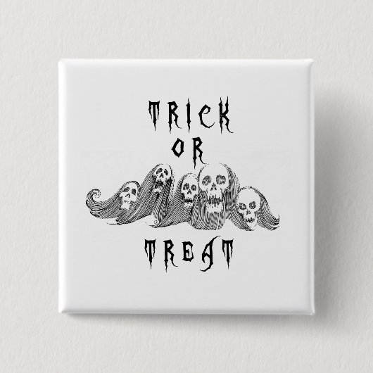 Heksen van Halloween snoep of een grap Vierkante Button 5,1 Cm (Voorkant)