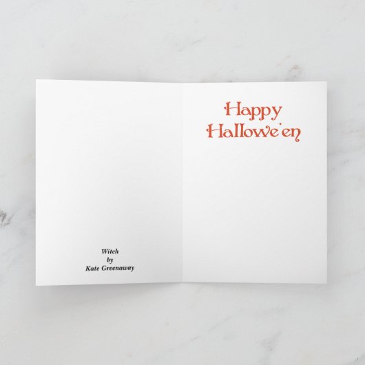  heksen van Kate Greenaway Kaart (Binnen)