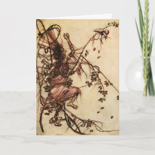 Heksen verstrikt in doornen door Arthur Rackham Kaart (Voorkant)