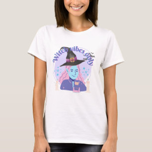 Heksen Vibe Only Esthetische Halloween T-Shirt