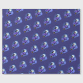 Heksen vliegen van een bezem - Wicca Halloween 1 Cadeaupapier (Vlak)