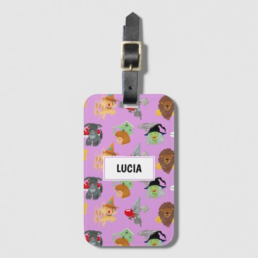 Heksen, vogelverschrikkers en leeuwen bagagelabel (Voorkant (verticaal))