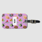 Heksen, vogelverschrikkers en leeuwen bagagelabel (Voorkant (horizontaal))