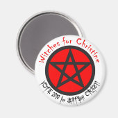 Heksen voor Christine Magnet (Voorkant / Achterkant)