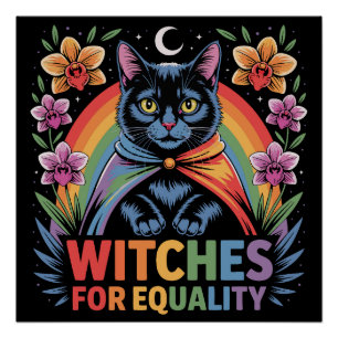Heksen Voor Gelijkheid Feministe Perfect Poster