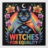 Heksen Voor Gelijkheid Feministe Raamsticker (Vel)