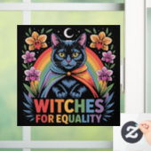 Heksen Voor Gelijkheid Feministe Raamsticker (Huis)