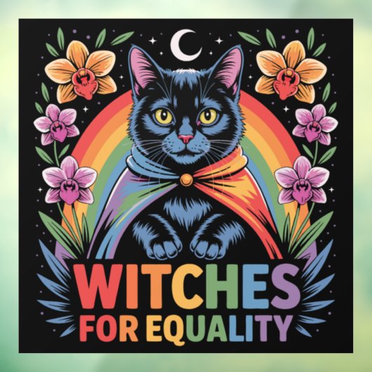 Heksen Voor Gelijkheid Feministe Raamsticker (Vel 3)