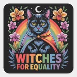 Heksen Voor Gelijkheid Feministe Vierkante Sticker