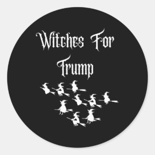Heksen Voor Trump - Grappige Trump Halloween Verki Ronde Sticker