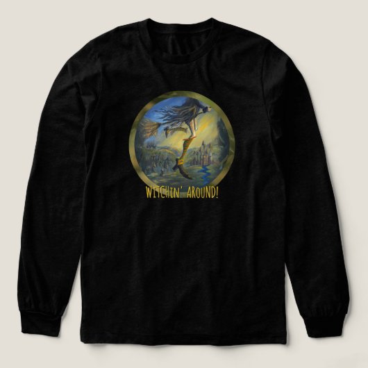 "Heksen vrouw" Bewerk jezelf Tri-Blend Shirt (Voorkant)