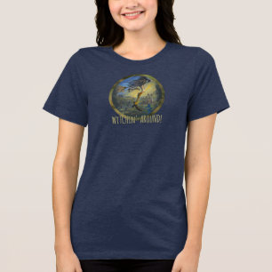 "Heksen vrouw" Bewerk jezelf Tri-Blend Shirt